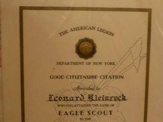 Eagle Scout Award.