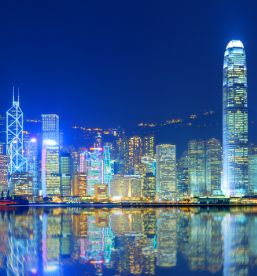 Hong Kong night skyline