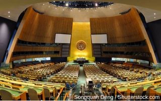 A picture of UN General Assembly.