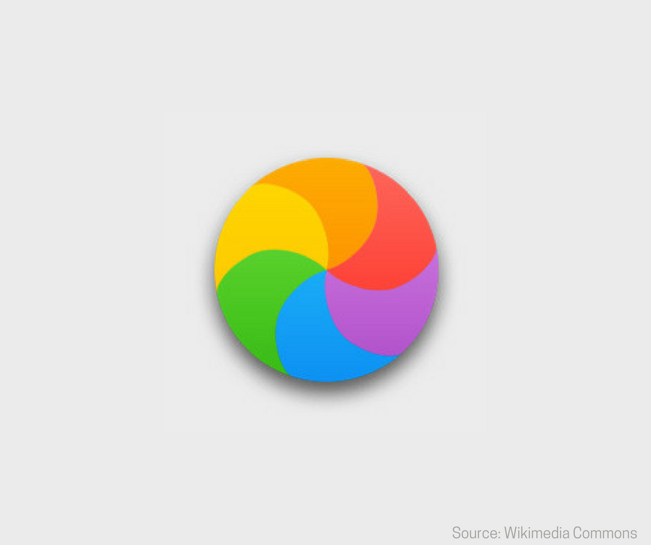 A picture of colorful circle. 