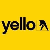 A logo of Yello. 