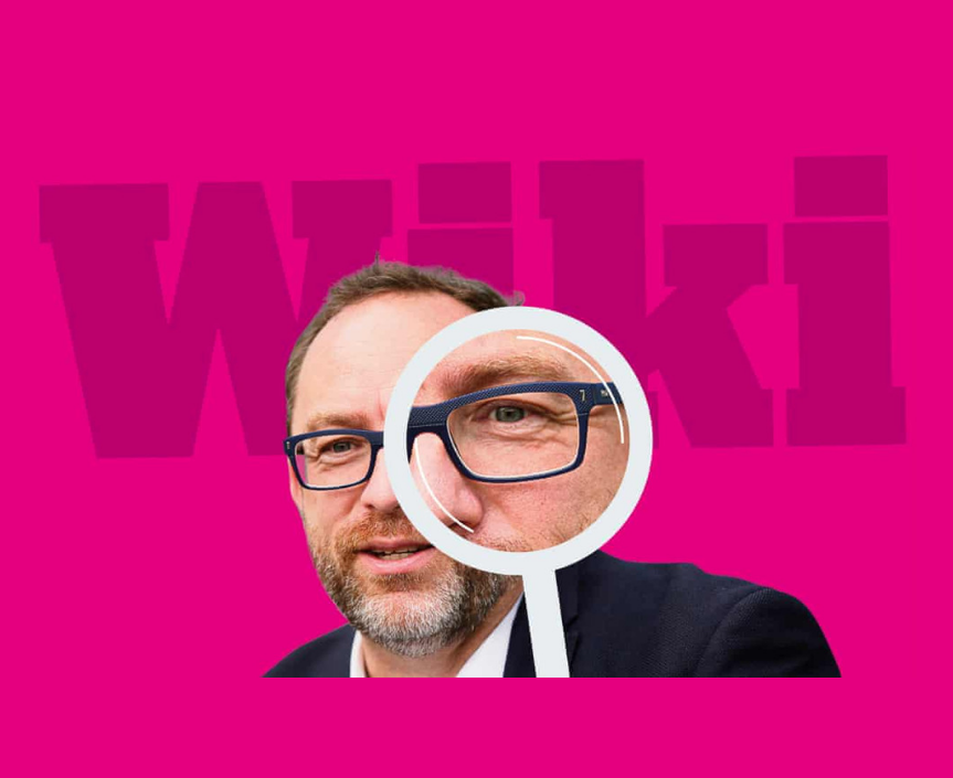 A man with a magnifier.