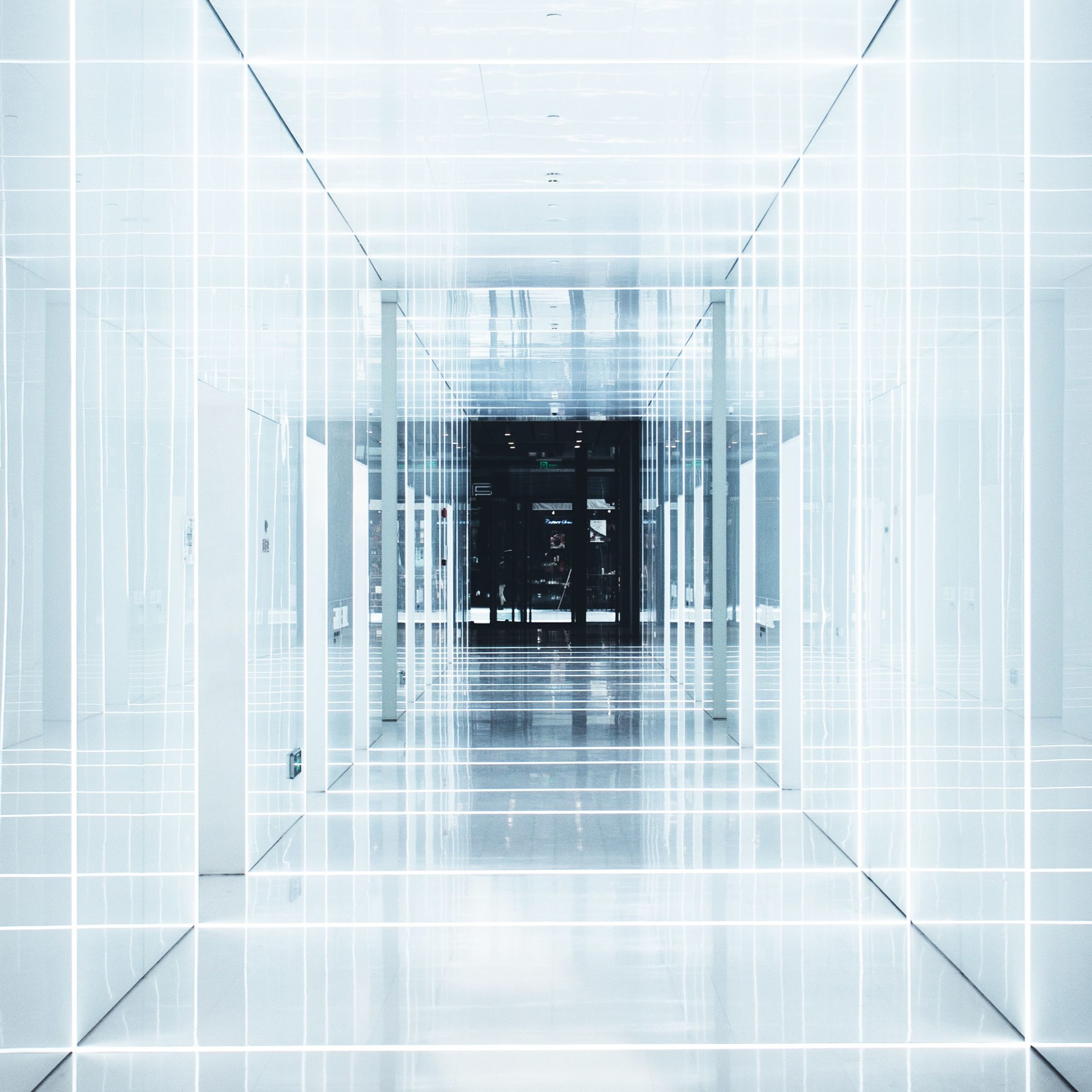 Futuristic Hallway; Daniel Chen - Unsplash